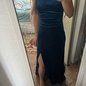 Dark teal velvet special occasion dress (Windsor) New with tag!!!